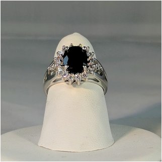 Product thumbnail: Sapphire Oval Cut with Cubic Zirconia